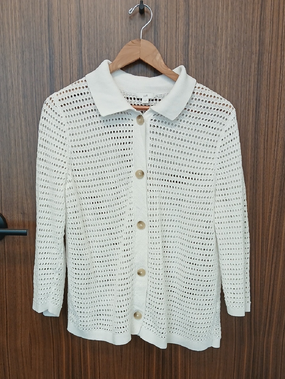 J.JILL Button Front Sweater SZ M